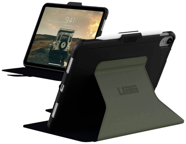 URBAN ARMOR GEAR Scout Folio Passend für Apple-Modell: iPad 10.9 (10. Generation) Schwarz, Oliv