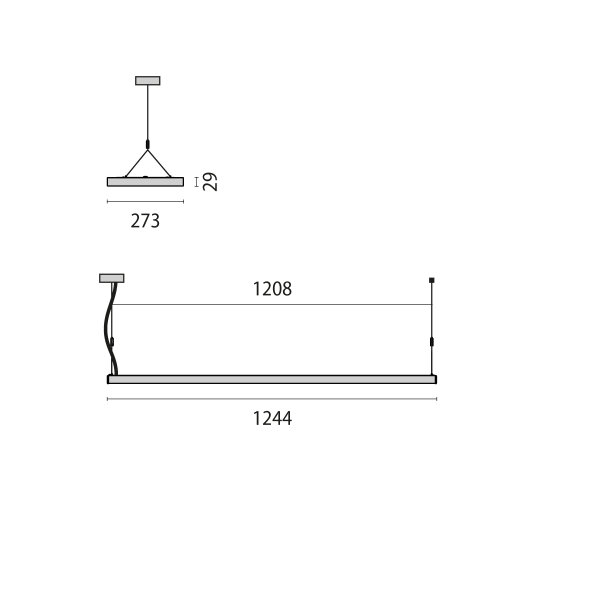 PII LED-Pendelleuchte 8629261283430 4000K 30W Konverter Mikroprisma