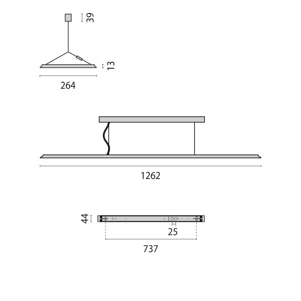 PERFORMANCE IN LIGHTING LED-Pendelleuchte 4000K 1 Stück