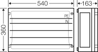 HENSEL HENS ENYSTAR-Sammelschienengeh. FP 3402...