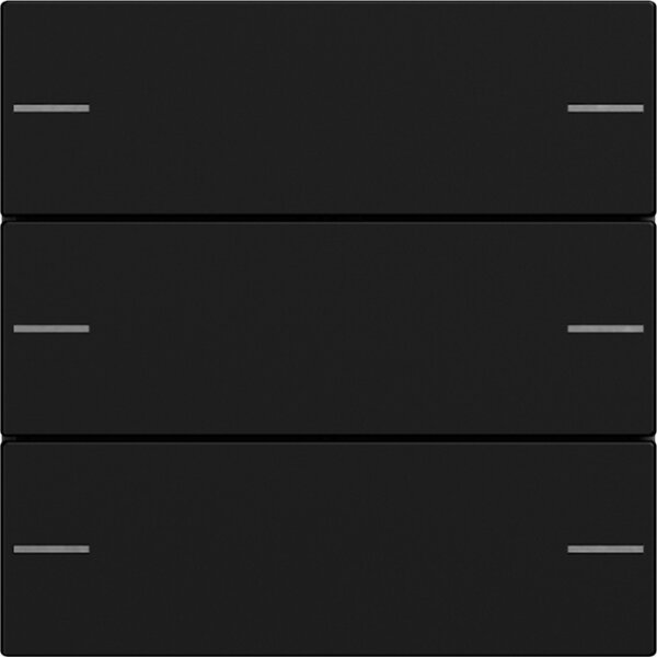 GIRA Wippenset 3-fach Tastsensor Schwarz 1 Stück