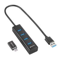 TRUST Sharkoon 4-Port USB 3.2 Gen 1 Alu Hub