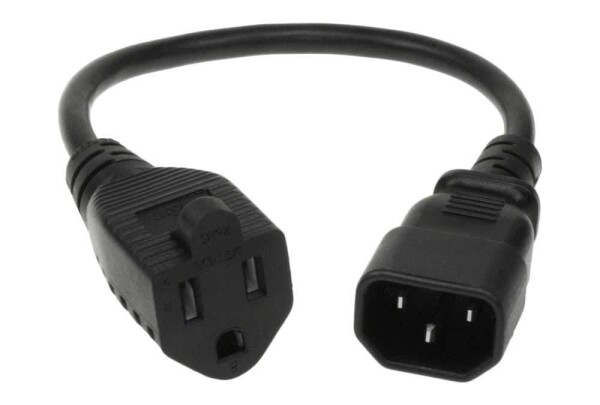 MICROCONNECT Power cord NEMA 5-15R F to (PE110403SJTC14-IT)