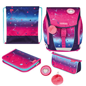 HERLITZ Schulranzen FiloLight Plus Pink Stars