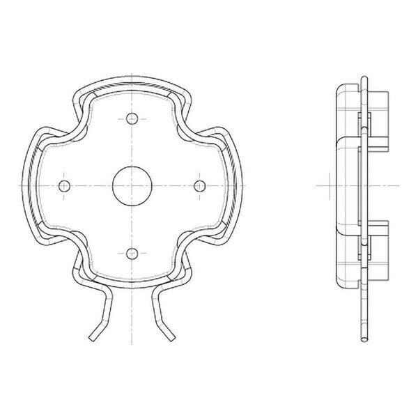 RADEMACHER Click-Antriebslager 4015K-14 Lagertulpe -inkl. Federring, Passend für RolloTube Small und