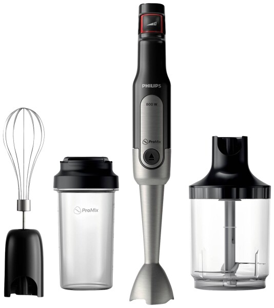 PHILIPS HR2652/90 Stabmixer, 800W + Trinkflasche/Mixbehälter, Schneebesen