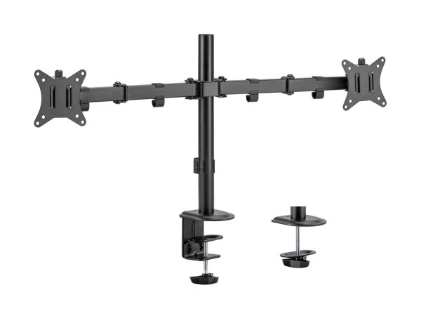 EQUIP Tischhalterung 17""-32""/9kg DualTFT 360° Betrachtung