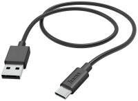 HAMA 00201594 USB Kabel 1 m USB 2.0 USB A USB C Schwarz...