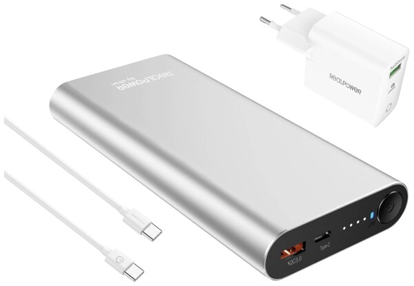 ULTRON Powerbank RealPower PB-20000 PD Pro + 65 Watt USB C Charge