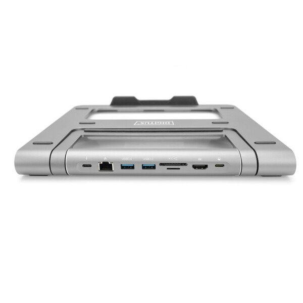 DIGITUS MLS Notebookständer 26x23,6 PopOut USB-C silber