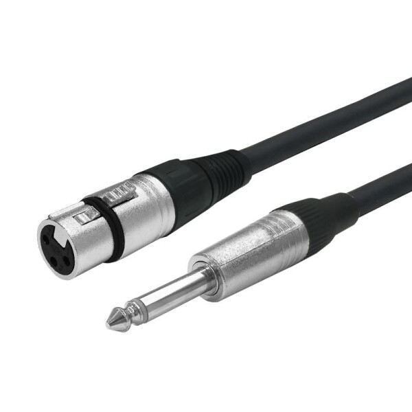 EET Vivolink PROAUDXLRFJACK1 Audio-Kabel 1 m XLR 6.35mm Schwarz (PROAUDXLRFJACK1)