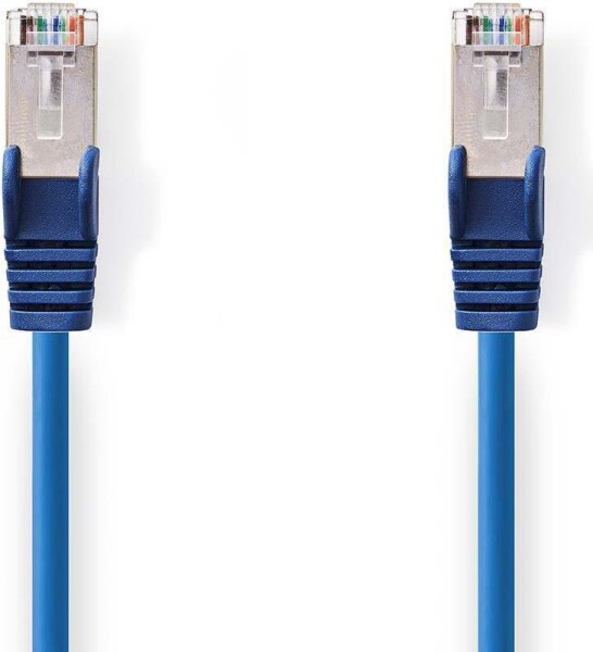 NEDIS Cat 5e-Kabel | SF/UTP | RJ45 (8P8C) Stecker | RJ45 (8P8C) Stecker | 1.00 m | rund | PVC | Blau