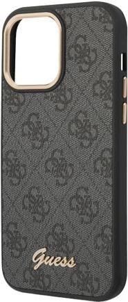 GUESS PC/TPU 4G Metal Camera Outline Case für Apple iPhone 14 Pro Max - black (GUHCP14XHG4SHK)