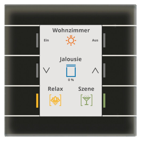 MDT BE-GT20S.02 Glastaster II Smart m.Farbdisplay Schwarz