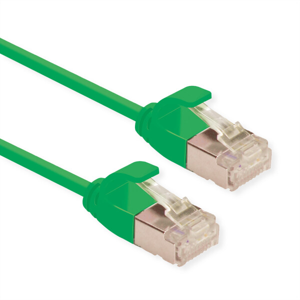 ROLINE 21153335 RJ45 Netzwerkkabel, Patchkabel CAT 6a U/FTP 2.00 m Grün 1 St.