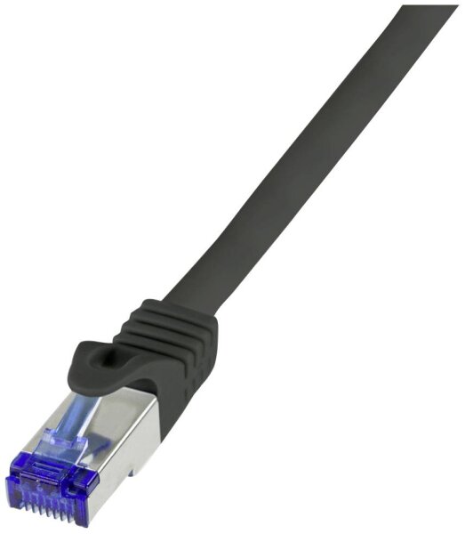 LOGILINK C6A143S RJ45 CAT 6a S/FTP 50 m Schwarz 1 St.