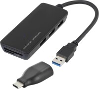 CONRAD 3 Port USB 3.0-Hub mit USB Type-C? Adapter mit...
