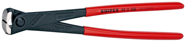 KNIPEX Kraft-Monierzange hochübersetzt schwarz atramentiert mit Kunststoff überzogen 250 mm Länge 25