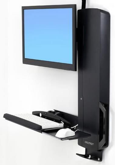 ERGOTRON StyleView Sit-Stand VL High Traffic Areas schwarz bis 24Zoll VESA 100x100 + 75x75