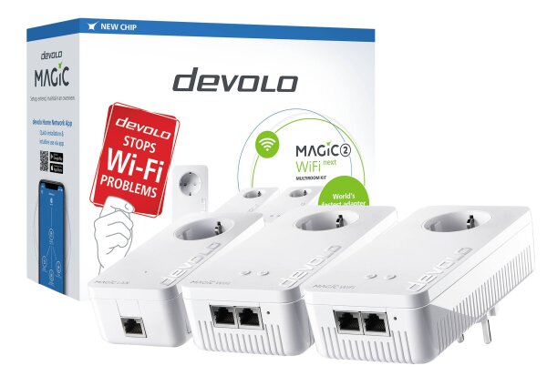 DEVOLO Powerline WLAN Einzel Adapter 2.4 GBit/s