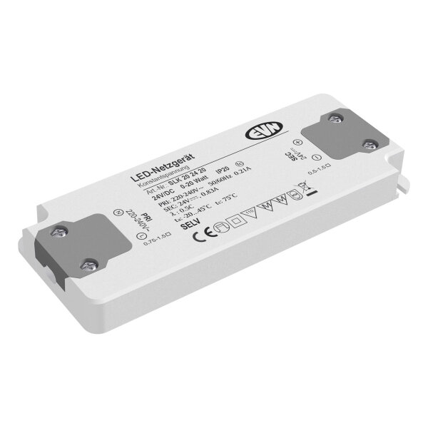 EVN Netzgerät 24VDC 0-20W SLK 20 24 20 IP20 (LED-Netzgerät) SLK 20 24 20