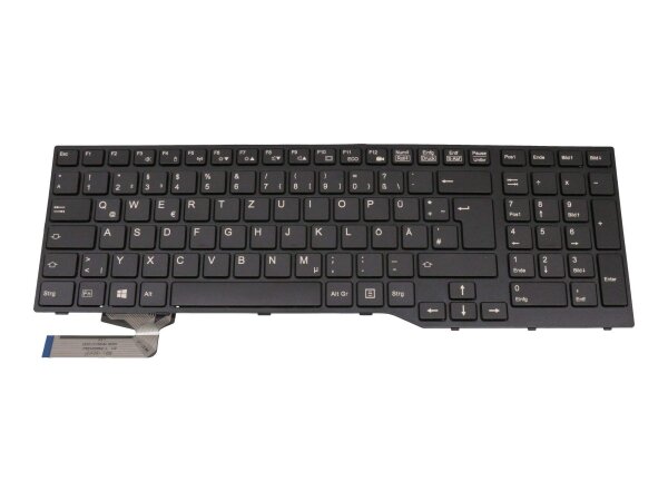 FUJITSU Tastatur DE (deutsch) schwarz/schwarz für Fujitsu LifeBook A357