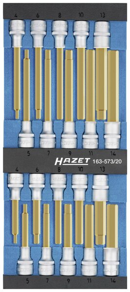 HAZET 163-573/20 163-573/20 Steckschlüsseleinsatz-Set 1/2"" (12.5 mm)