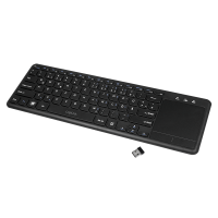 LOGILINK Tastatur Wireless mit Touchpad, 2,4 GHz, schwarz