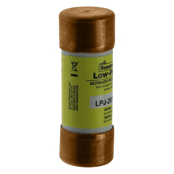 EATON Time-Delay Sicherung (Ø x L) 2.06 mm x 5.72 mm 20 A 600 V/AC Träge -T- Bussmann LPJ-20SP Inhal