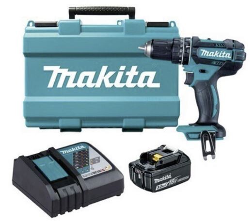 MAKITA DHP482RF Akku-Schlagbohrschrauber 18 V 3.0 Ah Li-Ion inkl. Akku, inkl. Koffer (DHP482RF)