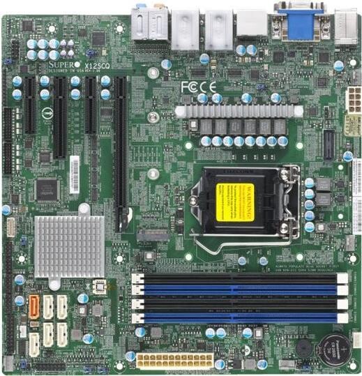 SUPERMICRO MBD-X12SCQ-B S1200