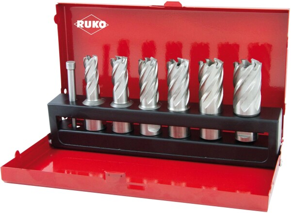 RUKO 108820 Kernbohrer 7teilig 12 mm, 14 mm, 16 mm, 18 mm, 20 mm, 22 mm 1