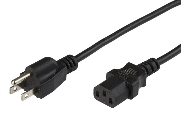 MICROCONNECT PowerCord US 1.8m Black IEC320