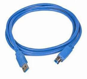 GEMBIRD CCP-USB3-AMBM-6 High End USB 3.0 Kabel USB A Stecker auf USB B Stecker 1,8m Blau