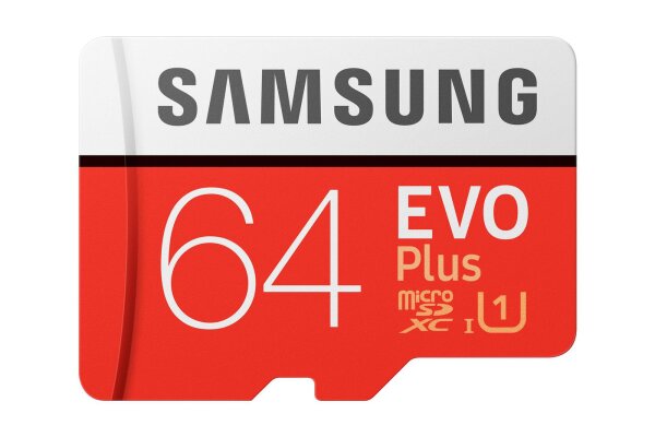 SAMSUNG EVO Plus microSD Karte 64GB UHS-I U1 100MB/s Full HD + SD-Adapter