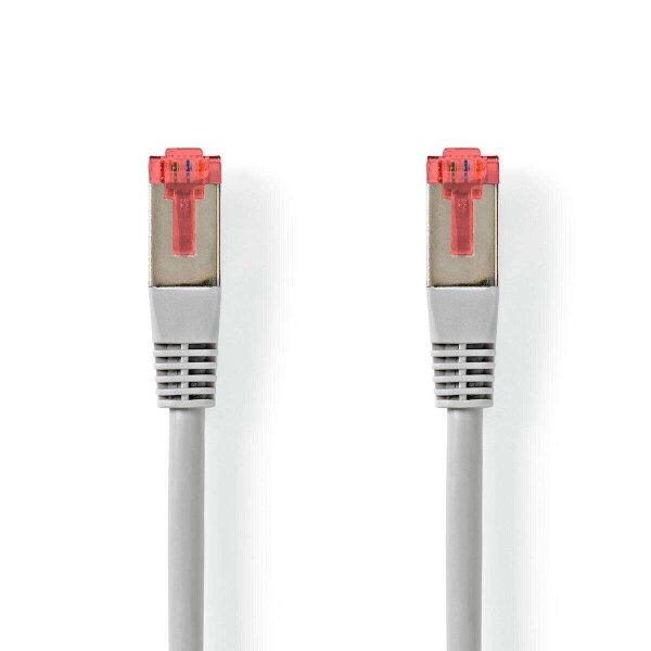 NEDIS Cat 6 Kabel | RJ45 Stecker | RJ45 Stecker | S/FTP | 5.00 m | rund | PVC | Grau | Aufhänger