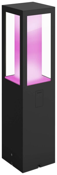 PHILIPS Hue White & Color Amb. Impress LED Sockelleuchte, Schwarz, 1200lm