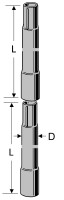 KATHREIN Steckmast ZSA 21 2,0 m, D = 48 mm, Stärke:...