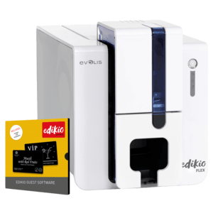 EVOLIS Edikio FLEX Guest solution, einseitig, 12 Punkte/mm (300dpi), USB, Ethernet Kartendrucker