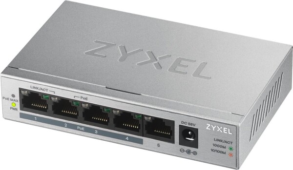 ZYXEL Switch 5x GS1005 PoE+