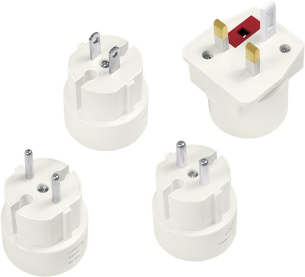 LOGILINK Travel Adapter 4er Set, 2A/250V