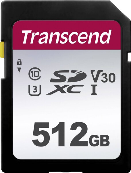 TRANSCEND 512GB 300S Speicherkarte UHS-I U3, Class 10