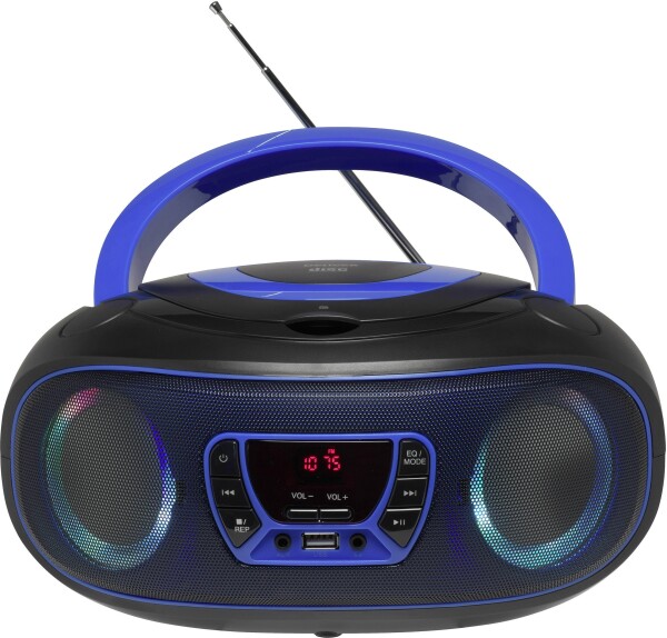 DENVER TCL-212BT UKW CD-Radio AUX, CD, USB, Bluetooth® Stimmungslicht Blau