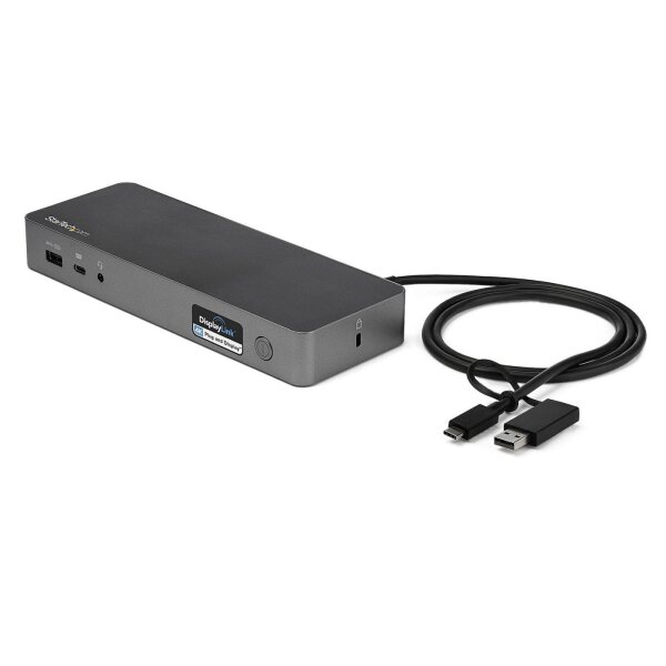 STARTECH.COM Universal Laptop Dockingstation - USB-C & USB 3.0 Dock - Dual 4K - Mac Windows & Chrome