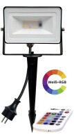 MEGAMAN MEGAM LED-Strahler RGB/W 3000K MT69071 IP65 10W...