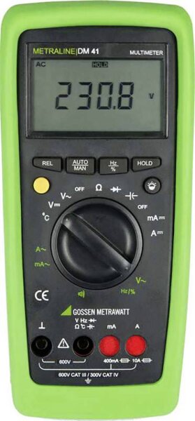 GOSSEN-METRAWATT METRALINE DM 41 Hand-Multimeter digital CAT III 600 V, CAT IV 300