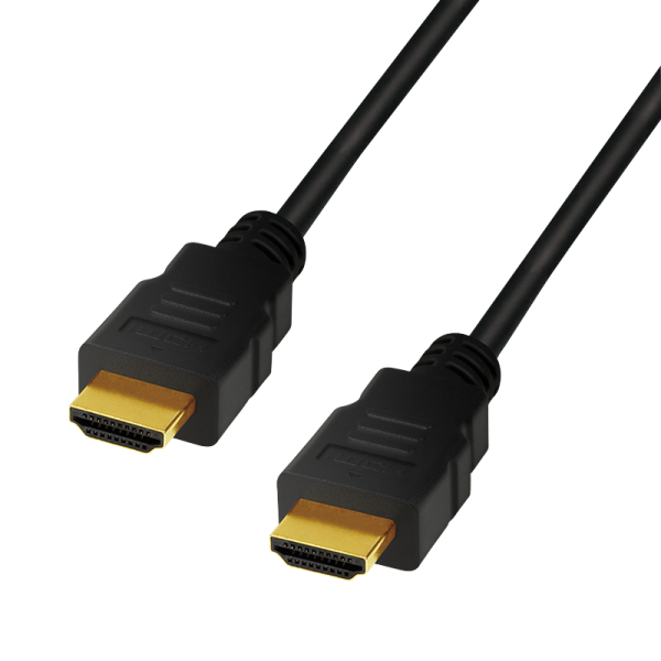 LOGILINK HDMI Anschlusskabel [1x HDMI-Stecker - 1x HDMI-Stecker] 2 m Schwarz