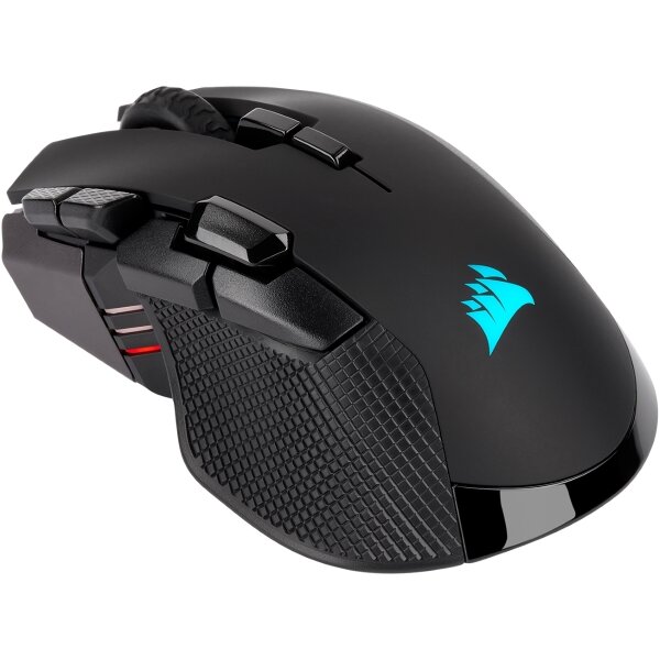 CORSAIR Gaming IRONCLAW RGB - Maus - optisch - 10 Tasten - kabellos, kabelgebunden - USB, Bluetooth