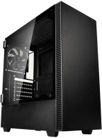 KOLINK Castle Midi-Tower, Tempered Glass - schwarz