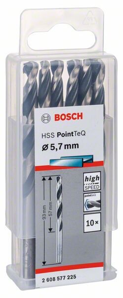 BOSCH Accessories 2608577225 Metall-Spiralbohrer 5.70 mm 1 St.